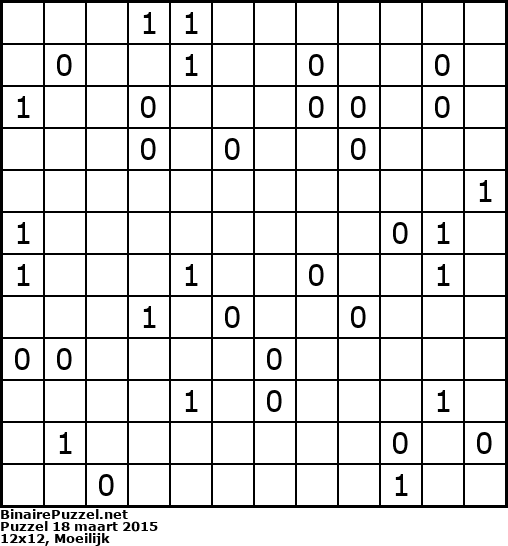 Binaire Puzzel