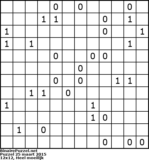 Binaire Puzzel