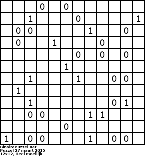 Binaire Puzzel