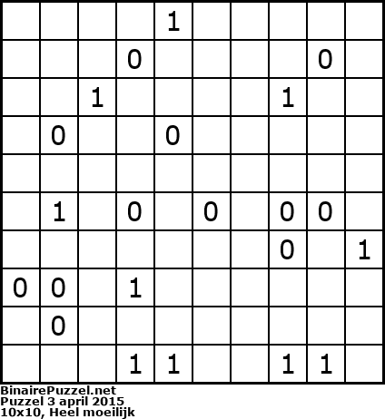 Binaire Puzzel