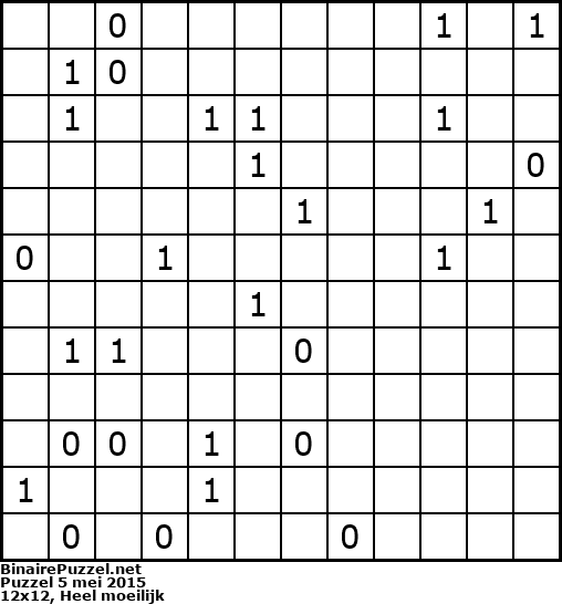 Binaire Puzzel