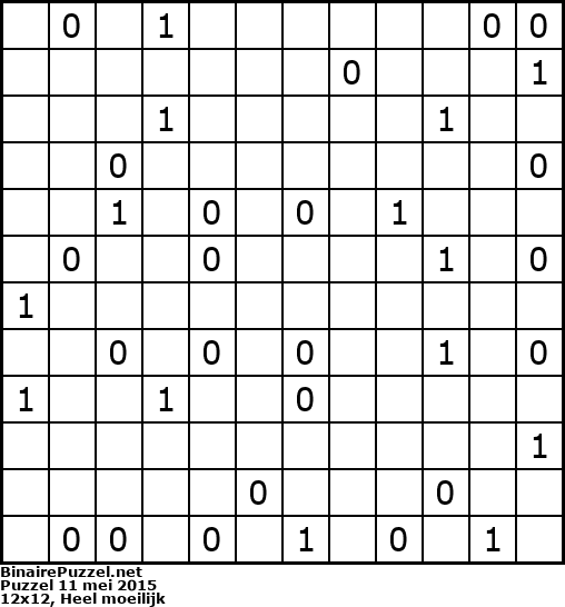 Binaire Puzzel