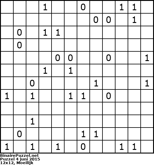 Binaire Puzzel