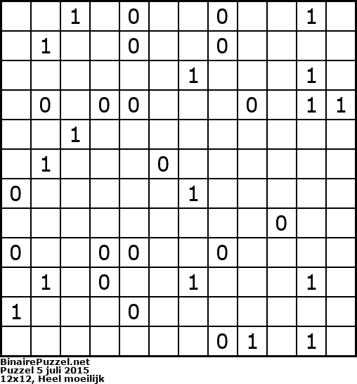 Binaire Puzzel