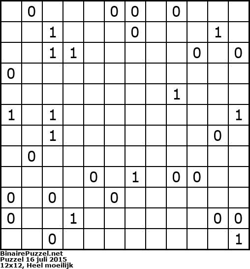 Binaire Puzzel