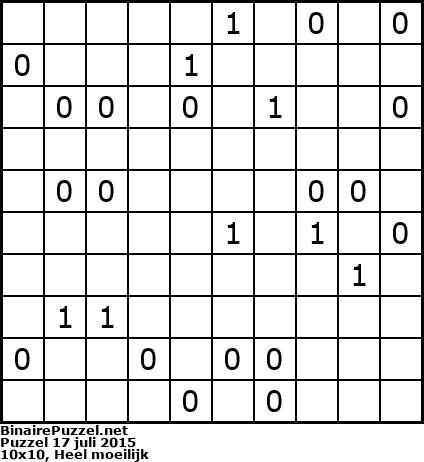 Binaire Puzzel