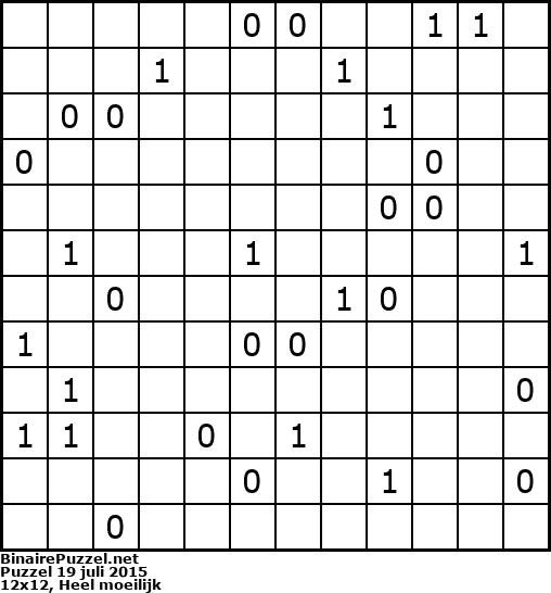 Binaire Puzzel