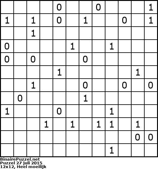 Binaire Puzzel