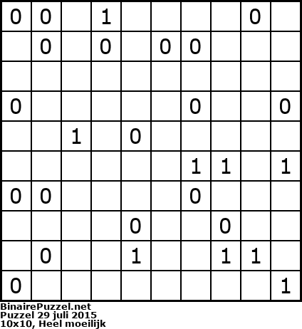 Binaire Puzzel