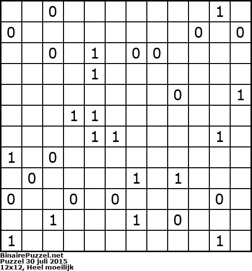 Binaire Puzzel