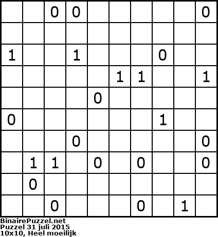 Binaire Puzzel