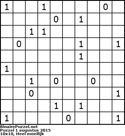 Binaire Puzzel