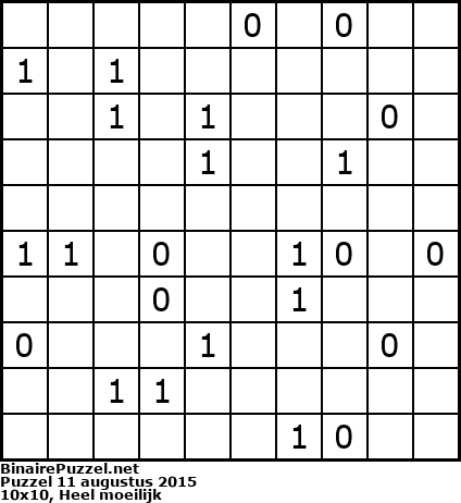 Binaire Puzzel