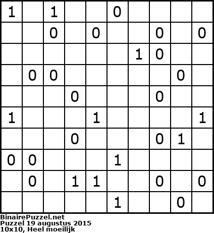 Binaire Puzzel