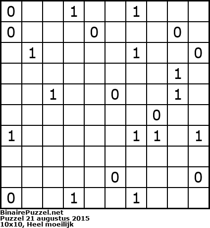 Binaire Puzzel