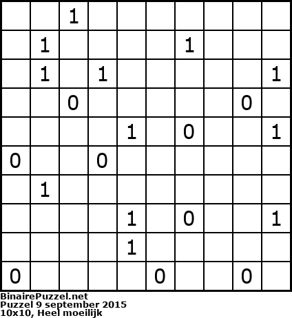 Binaire Puzzel