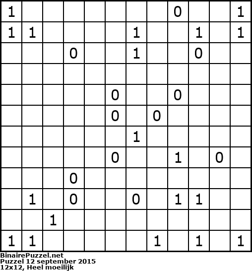Binaire Puzzel