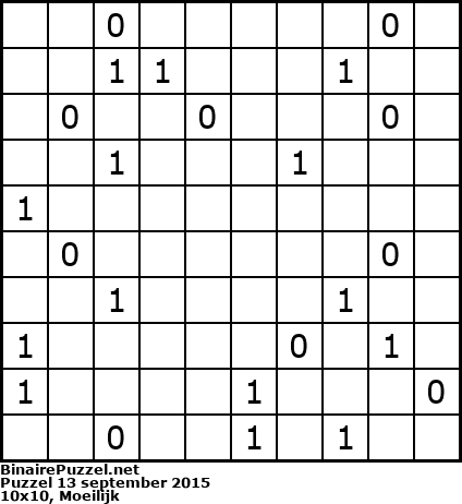 Binaire Puzzel