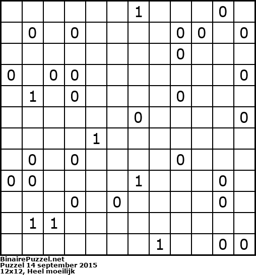 Binaire Puzzel
