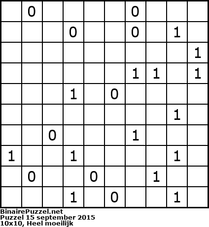 Binaire Puzzel