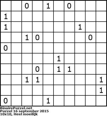Binaire Puzzel