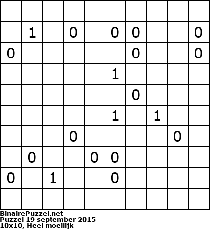 Binaire Puzzel