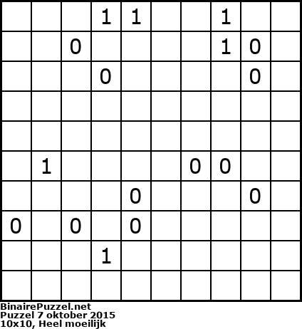 Binaire Puzzel