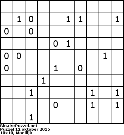 Binaire Puzzel