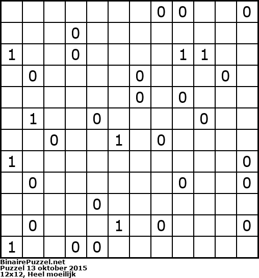 Binaire Puzzel