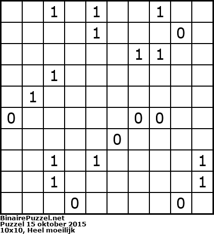 Binaire Puzzel