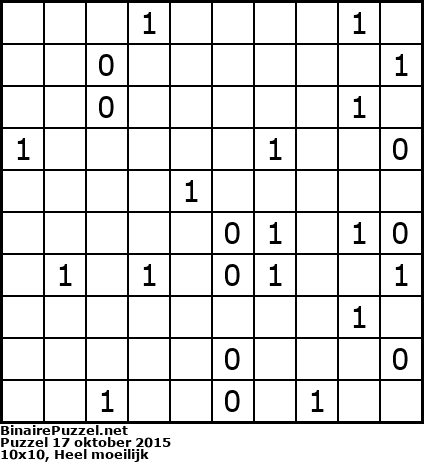 Binaire Puzzel