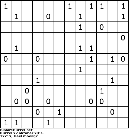 Binaire Puzzel