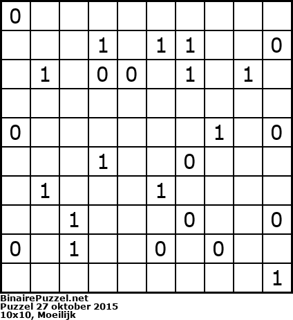Binaire Puzzel
