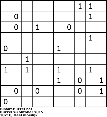 Binaire Puzzel