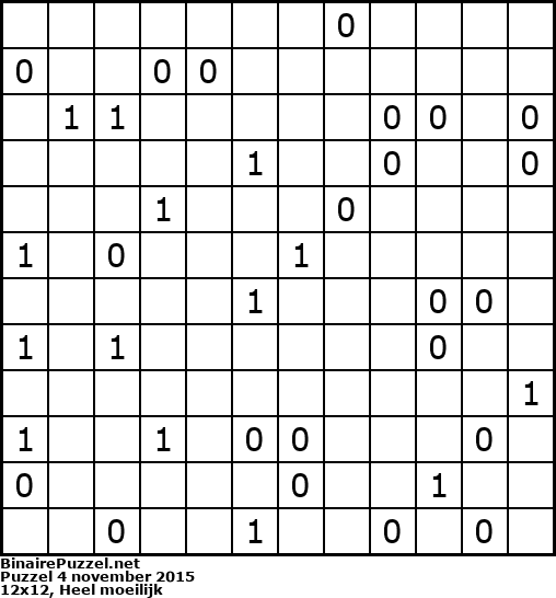 Binaire Puzzel