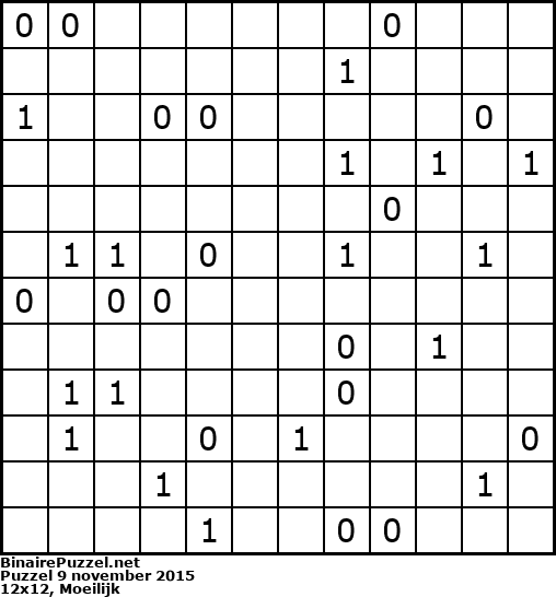 Binaire Puzzel