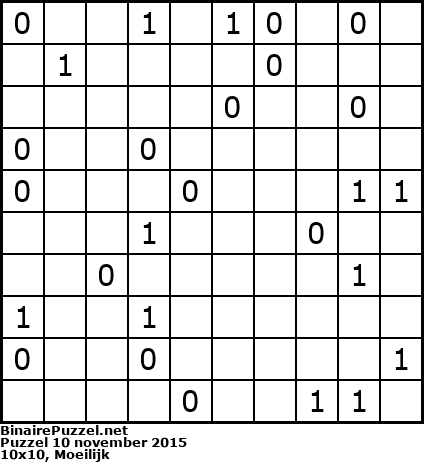 Binaire Puzzel