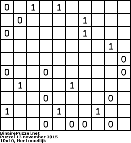 Binaire Puzzel