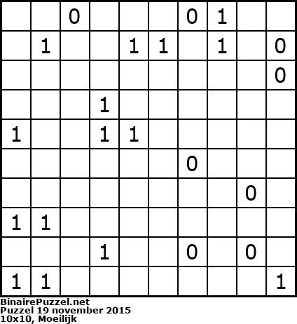 Binaire Puzzel
