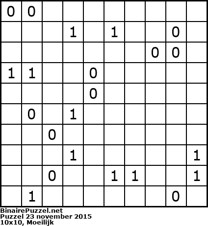 Binaire Puzzel