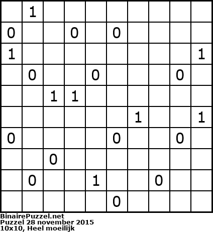 Binaire Puzzel