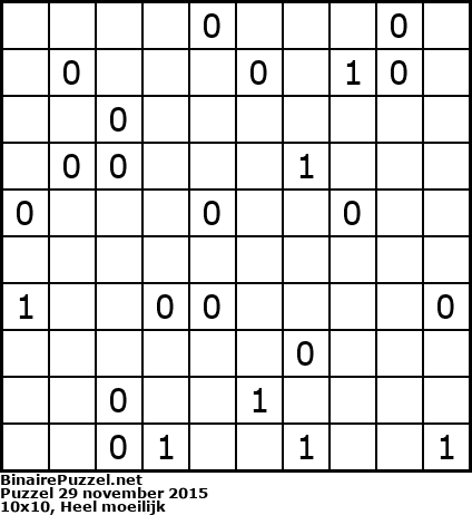 Binaire Puzzel