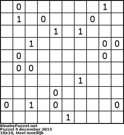 Binaire Puzzel