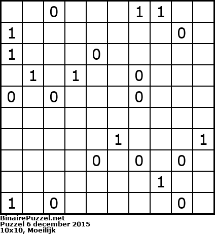 Binaire Puzzel