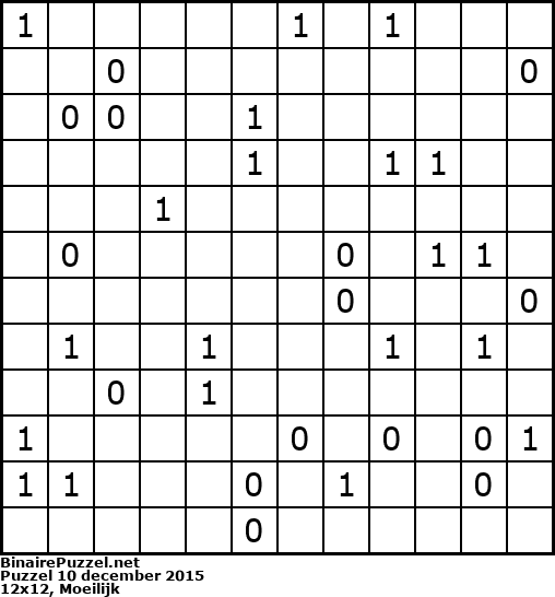 Binaire Puzzel