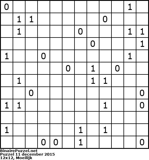 Binaire Puzzel