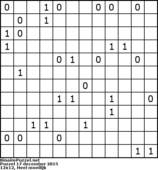 Binaire Puzzel