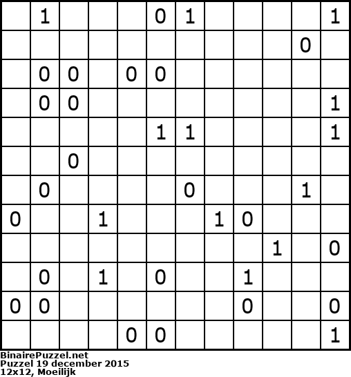 Binaire Puzzel