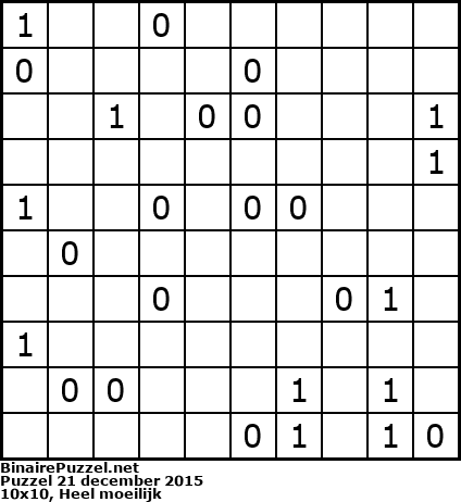Binaire Puzzel
