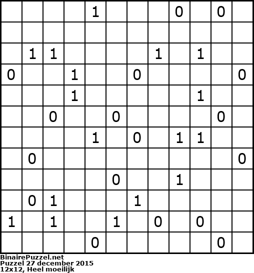 Binaire Puzzel